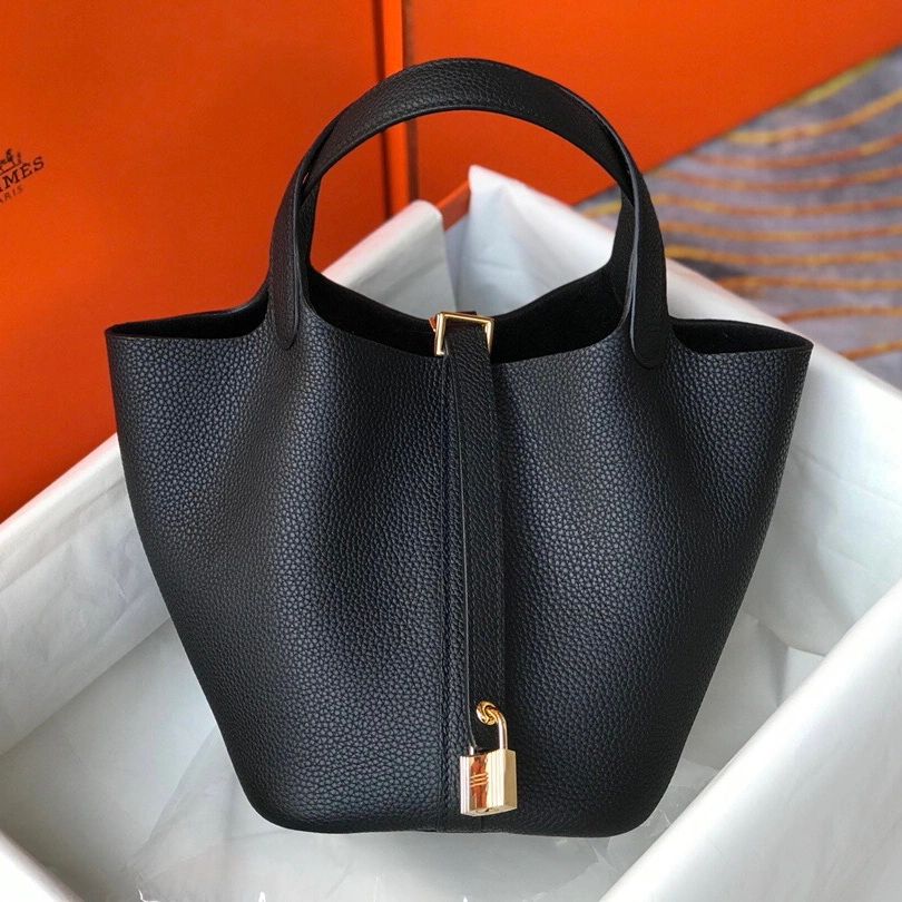 Hermes Picotin Lock 22 Bag Black