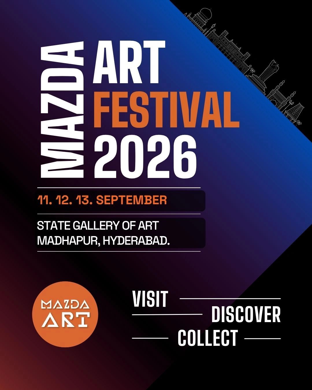 Mazda Art Festival 2026 announcement in Hyderabad.