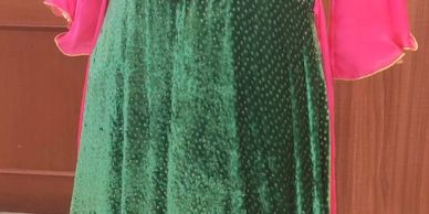velvet gown