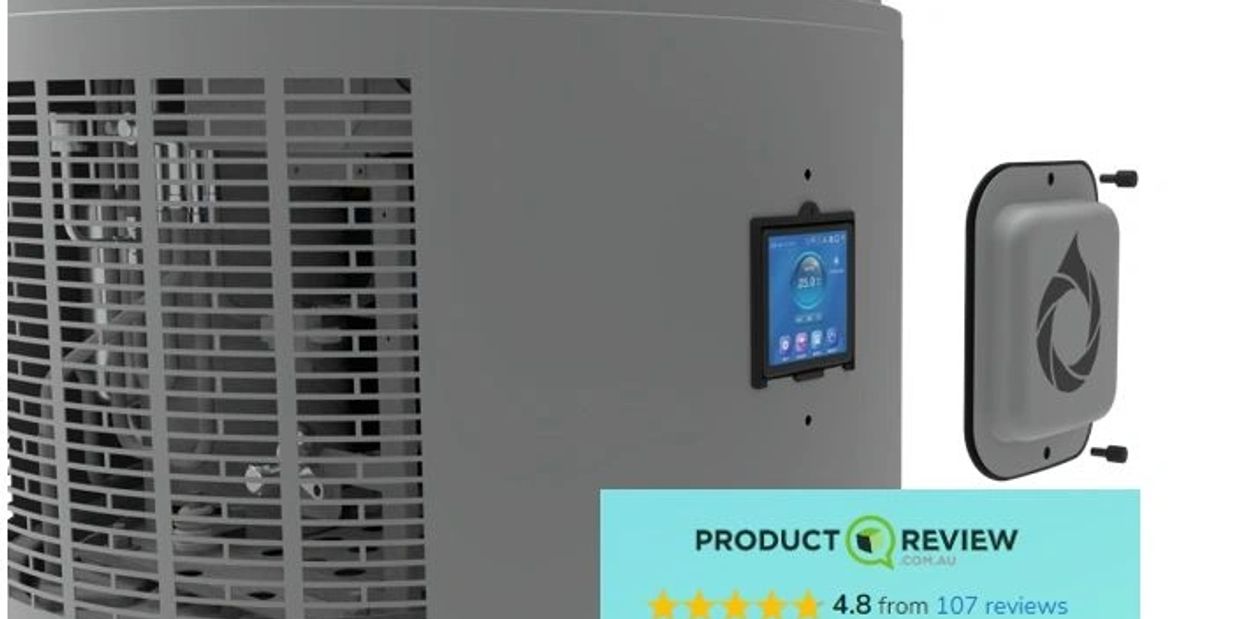 Hydrotherm Heat Pump hot  water system with LCD display to programme the heat pump for solar