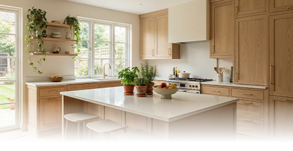 Shaker style kitchen cabinets