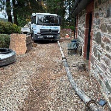 concrete pumping for domestic properties in Glasgow and Edinburgh 