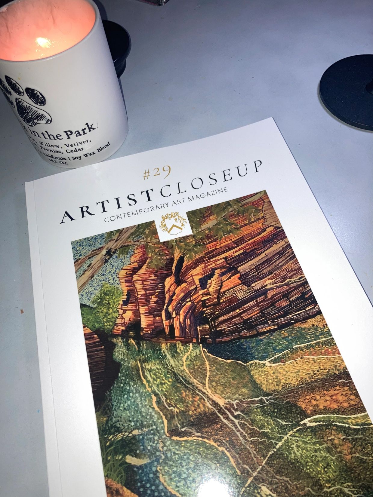 22nd Canvas by Atif Munir featured in Artiscloseup Megazine 2025. 