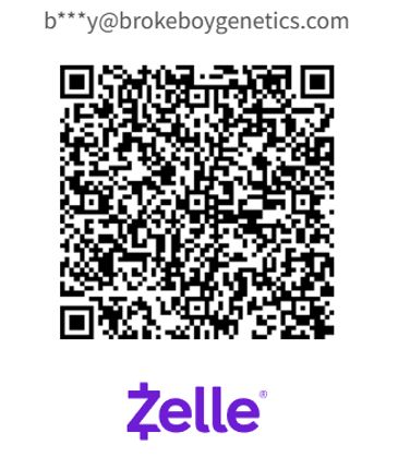 QR code for Zelle payment with partially obscured email address.