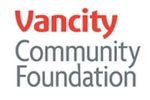 Logo of Vancity Community Foundation in red and gray.