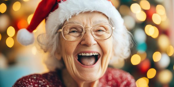 Santa visits memory care, Santa visits care facility