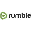 Rumble logo with green play button.