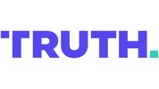 The word TRUTH in blue and teal colors.