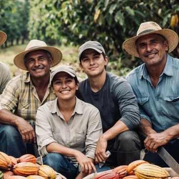 Calidad sin filtros: del campo a tu barra con total transparencia, compramos directamente al campesino, eliminando intermediarios para asegurar que cada grano de cacao y cada hongo mantenga su pureza original
