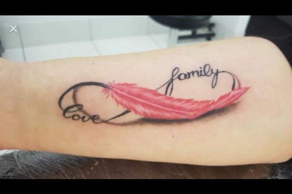 Family and love tattoo