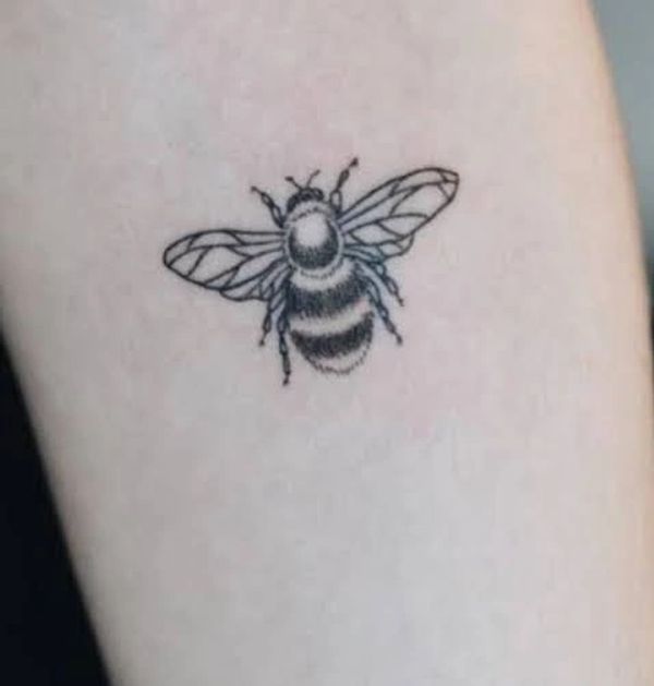 a cute little bee tattoo