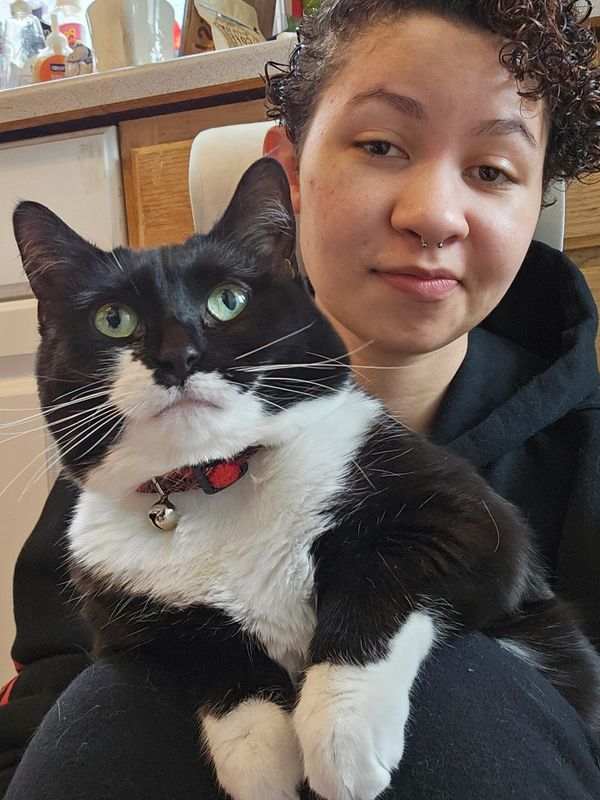 Me and my cat Fruit Loop 