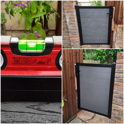 a level on top of a newly installed gate. Eprlocksmith