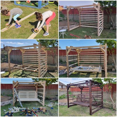 garden swing building progress. locksmith near me eprlocksmith