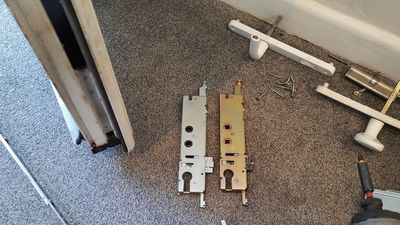 upvc door multi point lock replcement, new and old, eprlocksmith, a locksmith near me