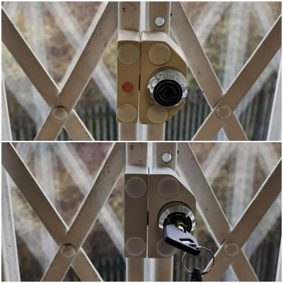 Window Grille Lock in ashford, before and after, eprlocksmith a locksmith near me, locksmith ashford