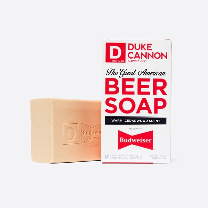 Duke Cannon Supply Co. Beer Soap, Warm, Cedarwood Scent - 10 oz