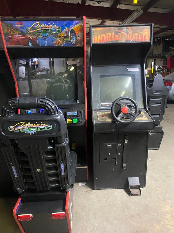 Racing arcade game for sale $600 to $1,000.