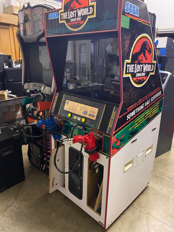 The Lost World Jurassic Park Arcade Shooting Game for sale for $1,200.
