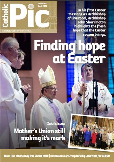Easter message and hope from Archbishop John Sherrington in Liverpool's Catholic Pic.