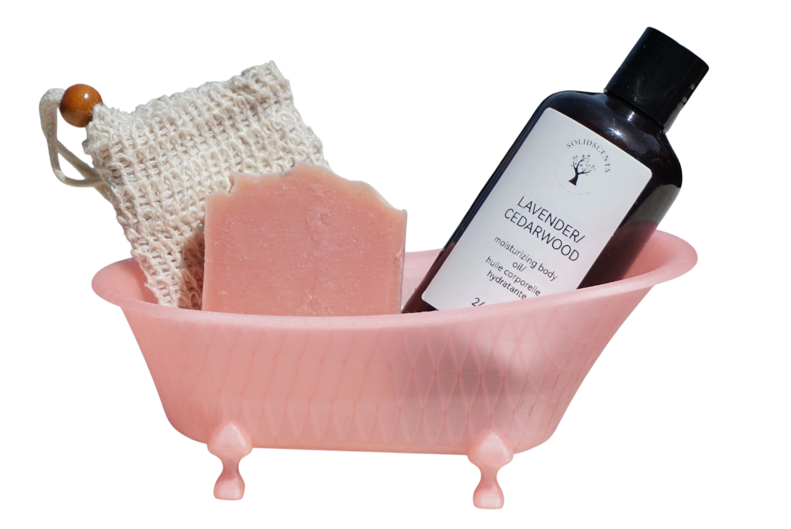 Clawfoot bathtub with natural soap the perfect gift idea. 