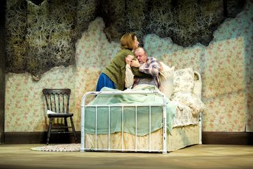 Tracey Ferencz and Randy Hughson in Misery, Drayton Entertainment, 2025 Season. Directed by Skye Bra