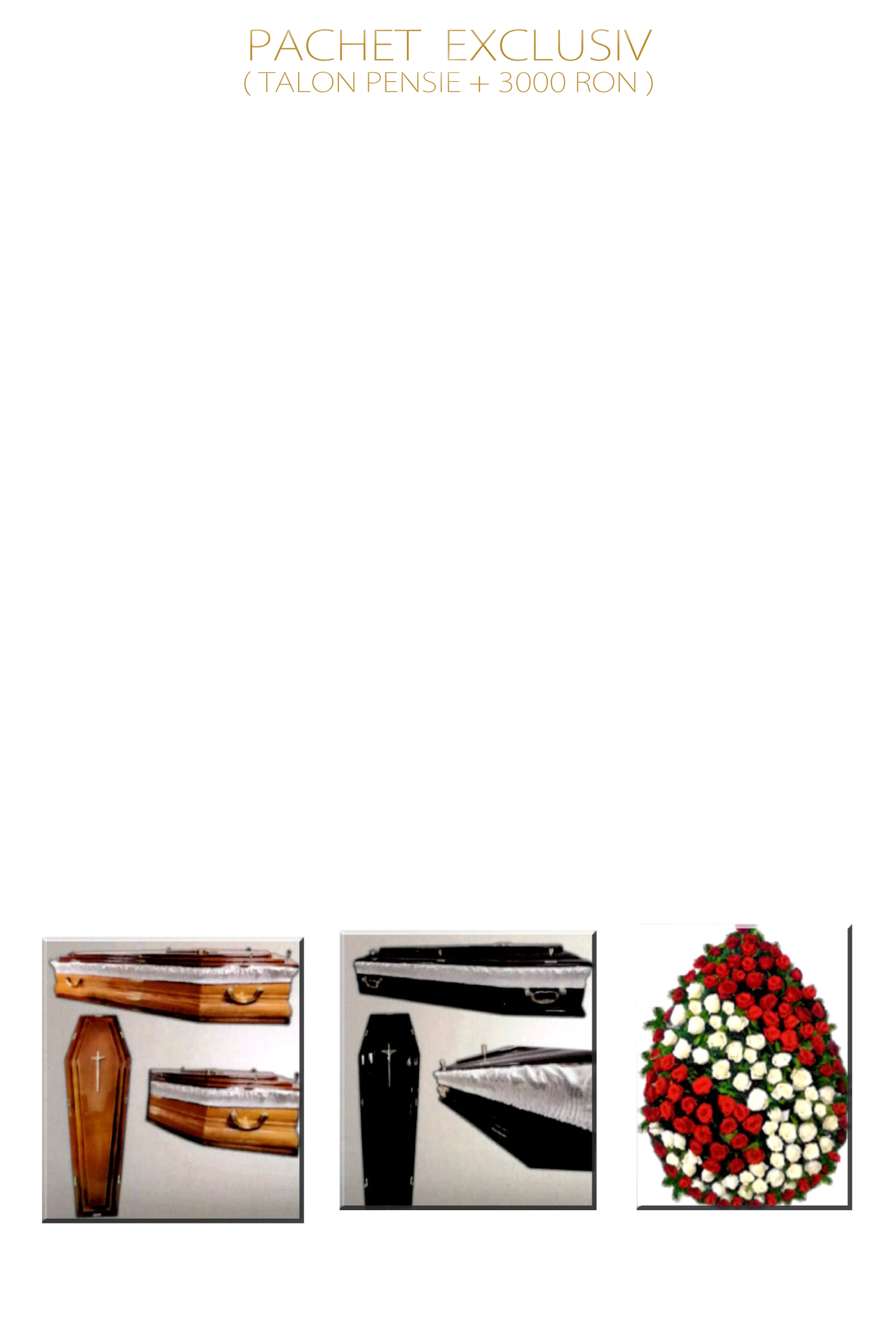 Paco Eternity exclusive funeral package with services and products.