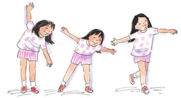 children, children dancing, childrens stories, kids, fairy tales, learning at home, movement, physic