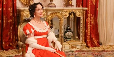 Laura Rocklyn as Louisa Catherine Adams.
Photograph taken by Louisa Scott Photography.