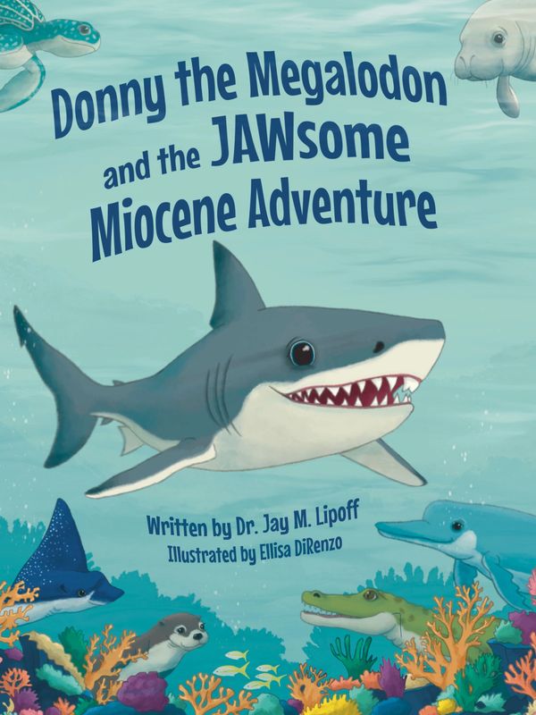 Children's book featuring Donny the Megalodon as he moves to a new habitat and struggles to find friendship among these new Miocene creatures.