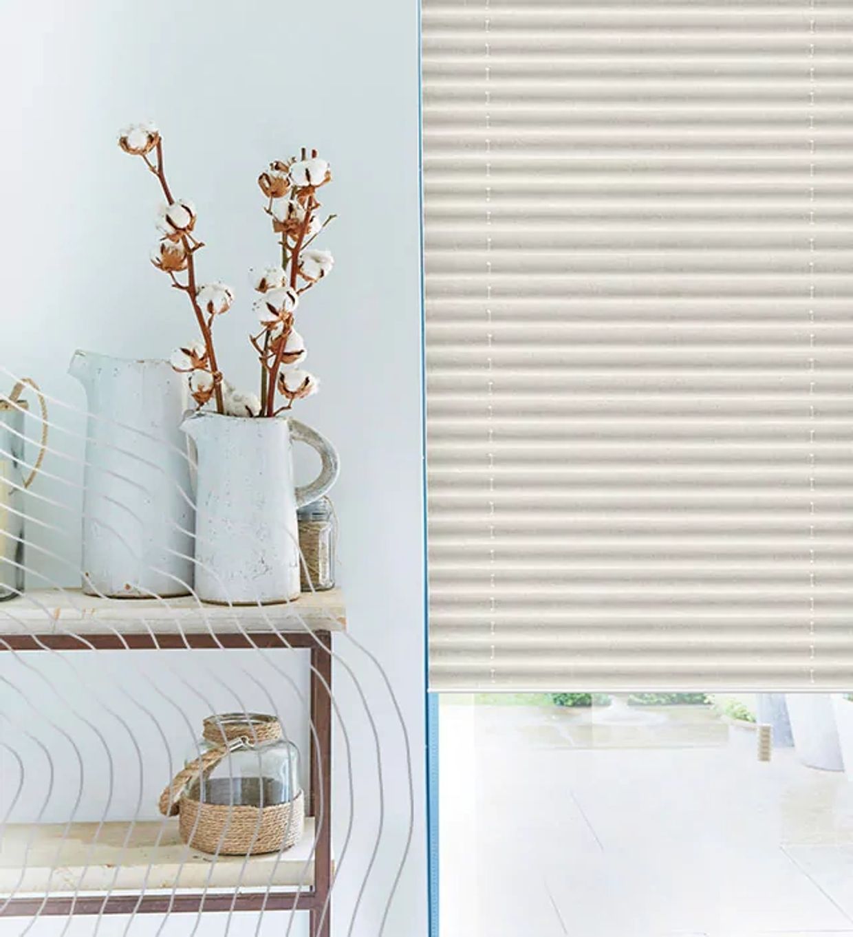 Pleated blinds