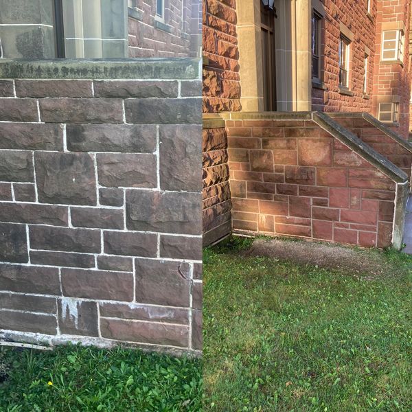 step repointing Mount Alison University