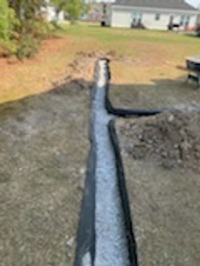 Drains that carry water away. No more soggy yard!