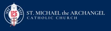 Logo of St. Michael the Archangel Catholic Church celebrating 125 years.