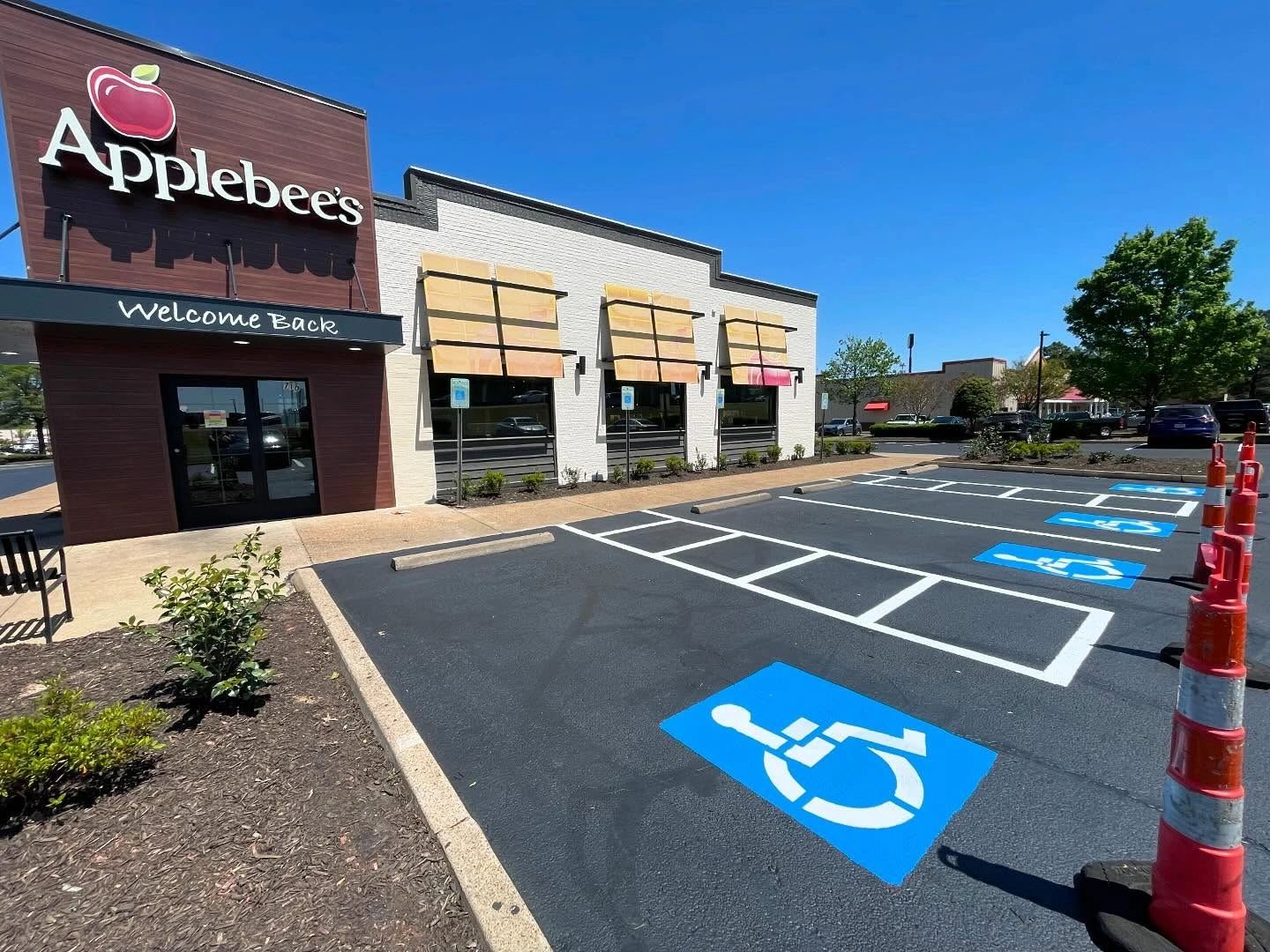 Sealcoat and line striping project by CPAC - Asphalt Paving in Memphis, TN.