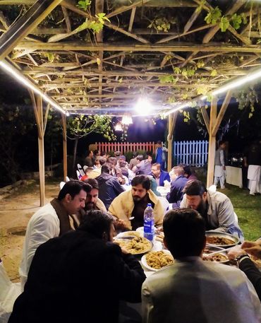outdoor dining at the wine yard of dumani nagar hotel & resort
