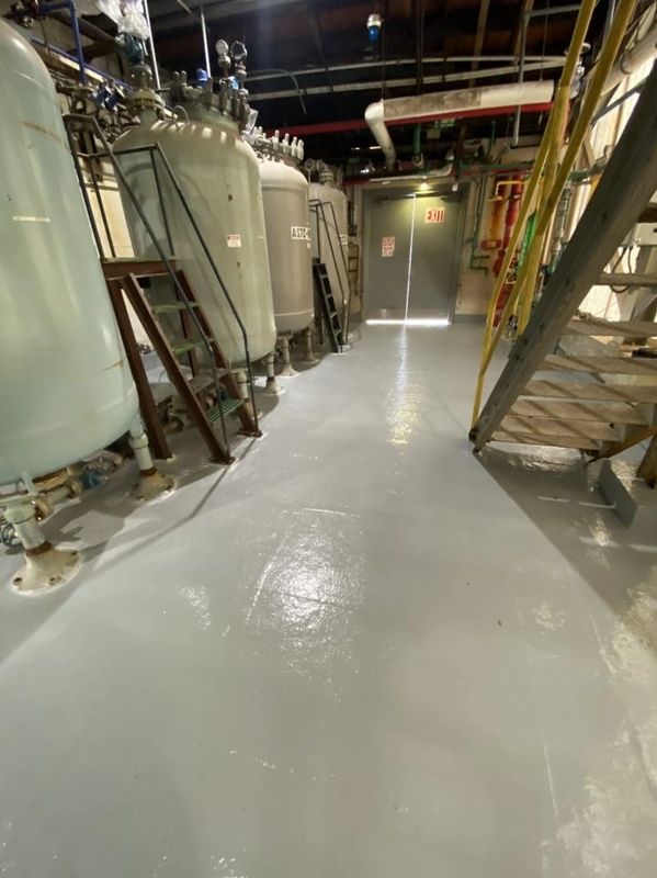 Acid and Caustic Containment area
