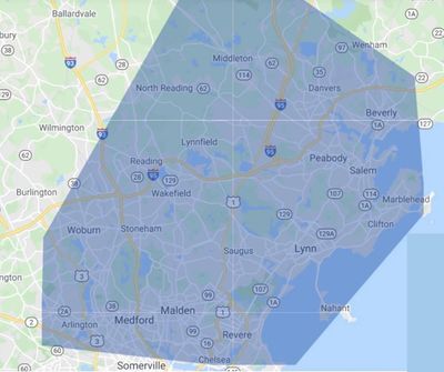 Areas we service: Revere, Lynn, Swampscott, Marblehead, Salem, Peabody, Lynnfield, Melrose, Saugus, 