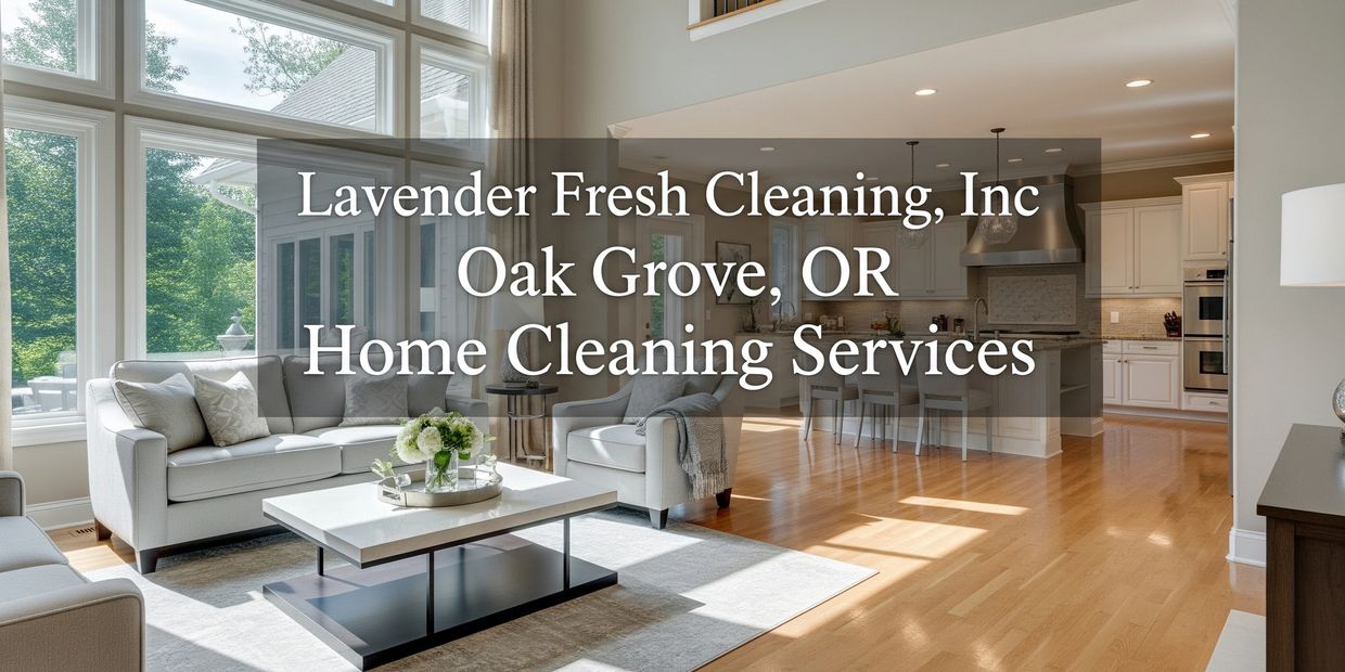 Bright Oak Grove, OR living room showcasing a clean, welcoming home.  Lavender Fresh Cleaning, Inc.