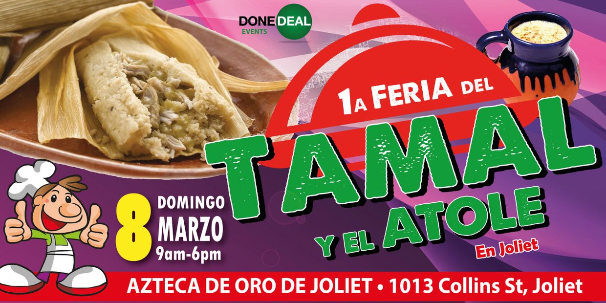 Por primera vez en Joliet la Feria del Tamal y el Atole. Registra tu negocio para participar. 