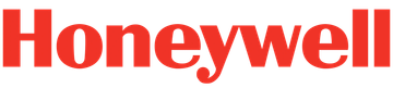 Red Honeywell logo with bold font on white background.