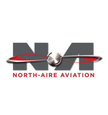 Logo of North-Aire Aviation featuring stylized letters and a propeller.