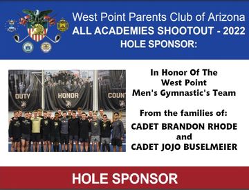 West Point Men's Gymnastics Hole Sponsorship Picture