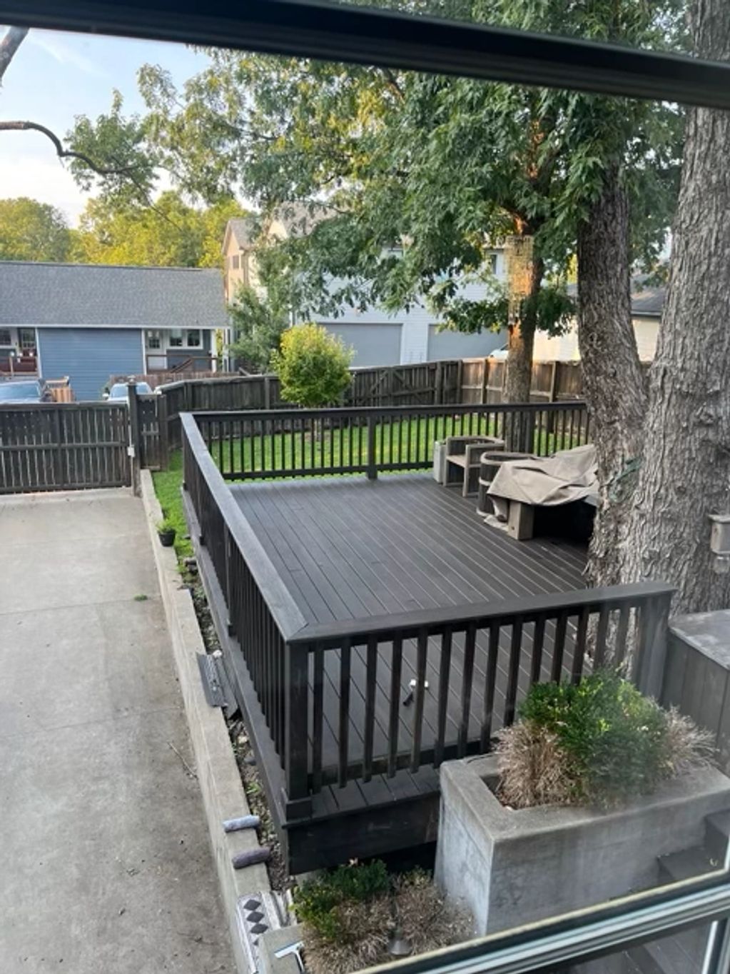 Completed Deck Repair - Strip, Replaced Rotten Deck Board, Stain and Seal