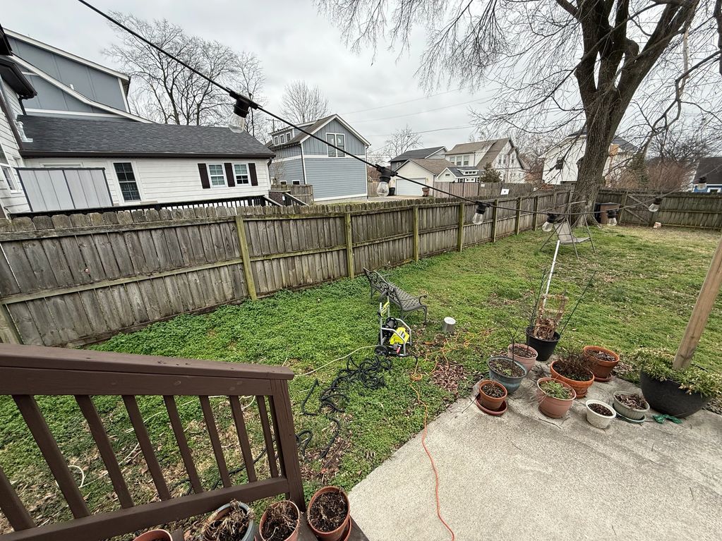 Before Fence Restoration (Mold, Mildew, Post Repair)