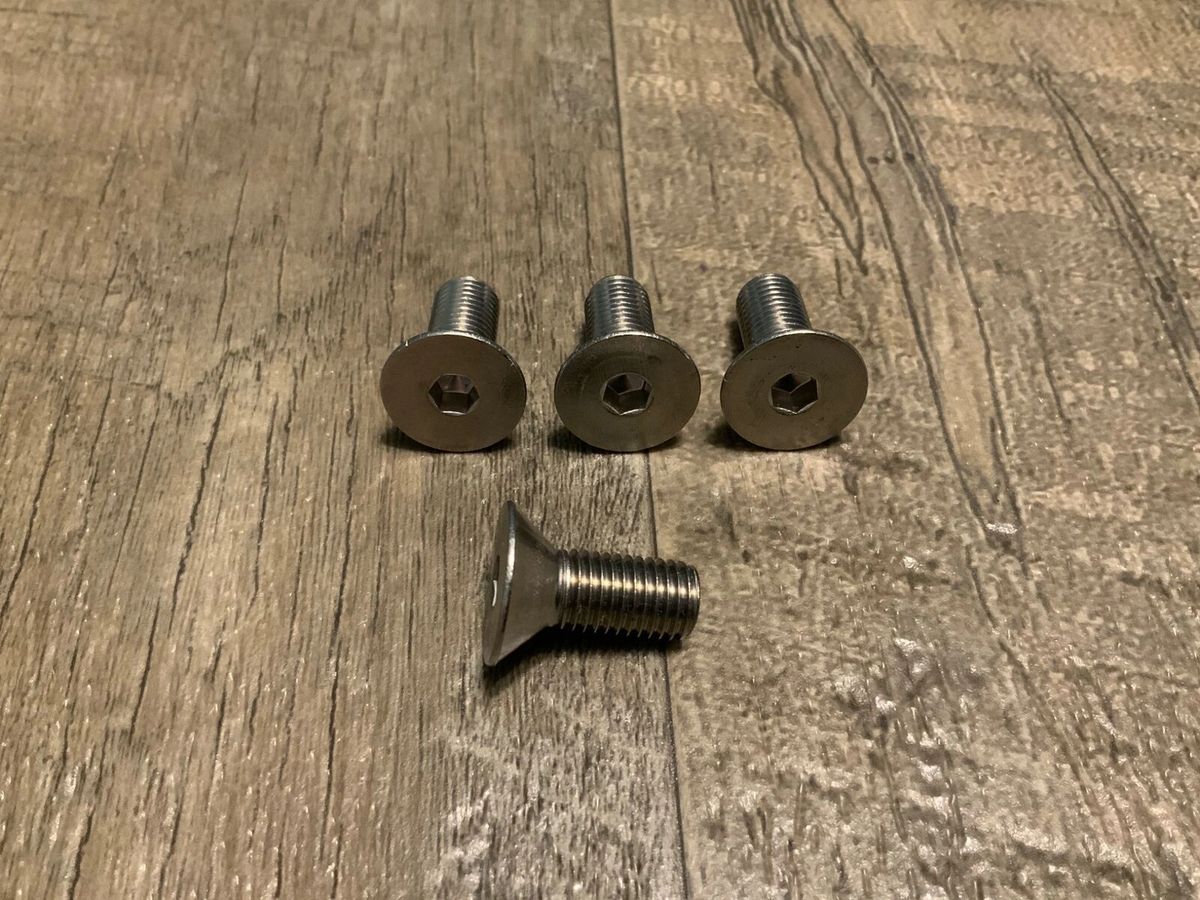 Small Block Chevy water pump aluminum pulley bolts stainless steel 265