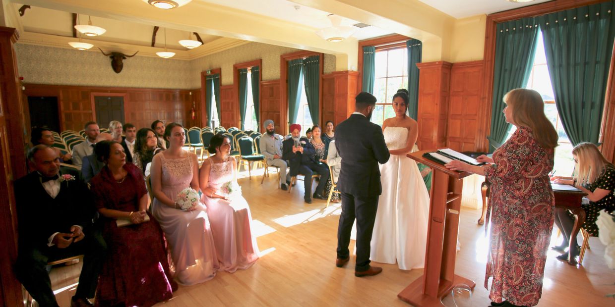 wedding ceremony taking place