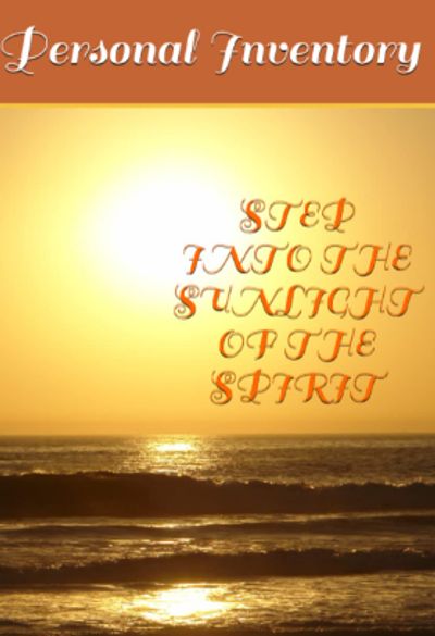 Sunset over the ocean with inspirational text about spirit.