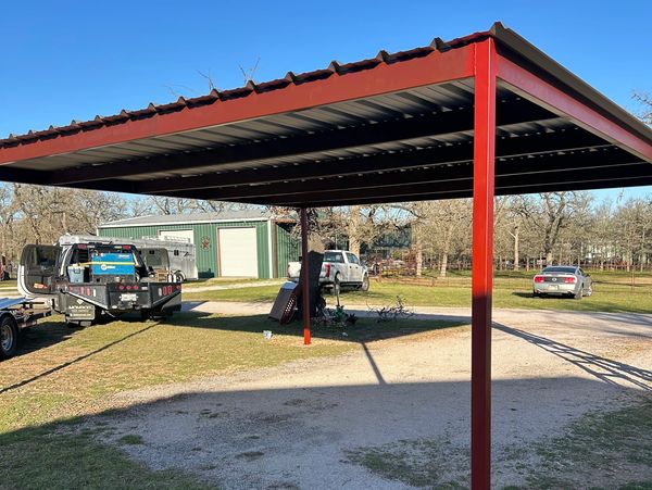 20x20 Custom Iron carport! Built from the finest materials, completely designed by us.
