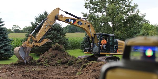 Excavation services and site preparation for new construction offered throughout South East WI.